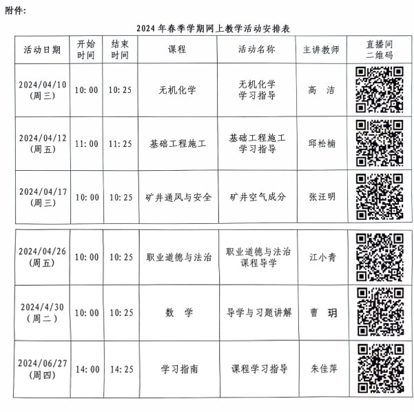 中央廣播電視中等專業學校關于2024年春季學期開展網上教學活動的通知
